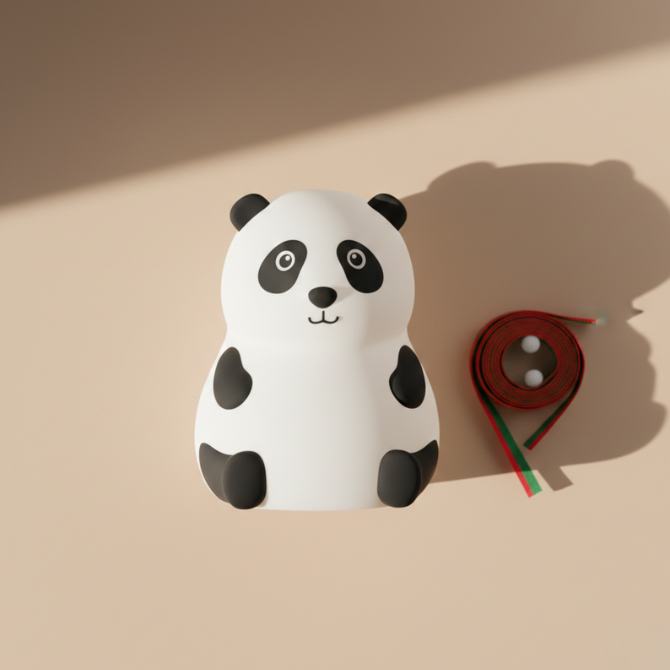 Cute Panda Touch Silicone Night Lamp: A Soft Glow That Makes Every Night Feel Cozy