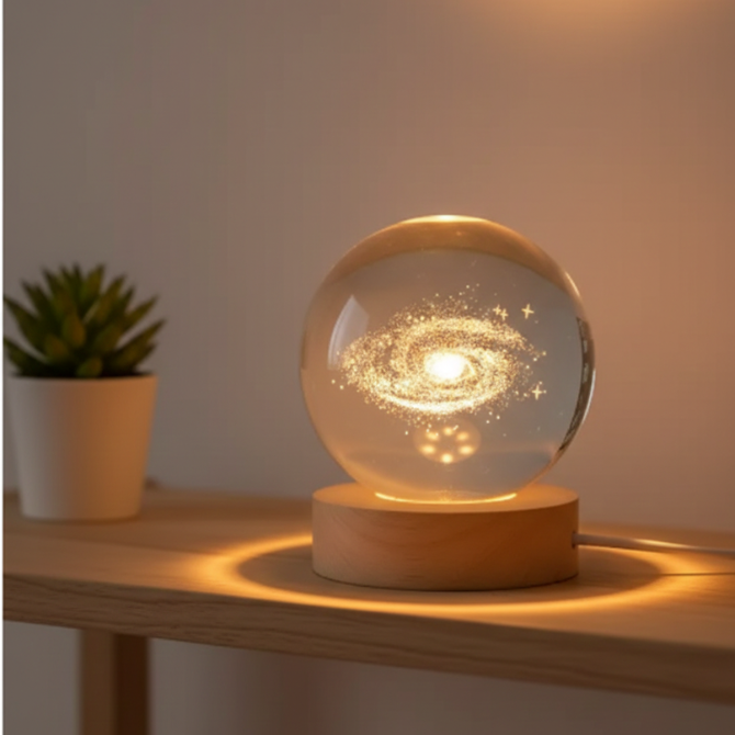 Milky Way Crystal Ball Light Lamp : Bring the Beauty of the Galaxy Into Your Everyday Space