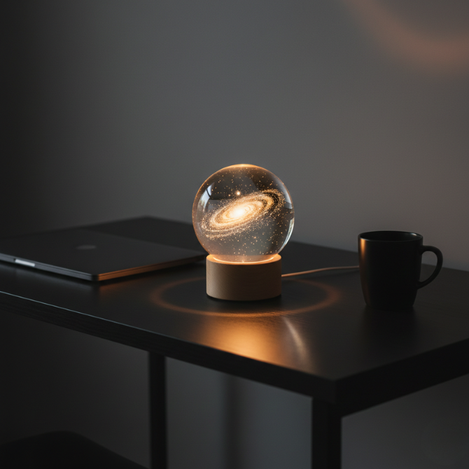 Milky Way Crystal Ball Light Lamp : Bring the Beauty of the Galaxy Into Your Everyday Space