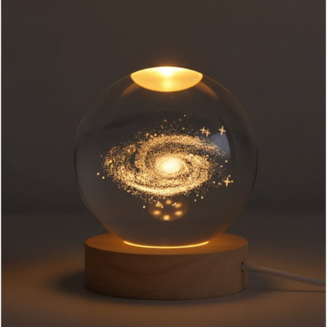 Milky Way Crystal Ball Light Lamp : Bring the Beauty of the Galaxy Into Your Everyday Space