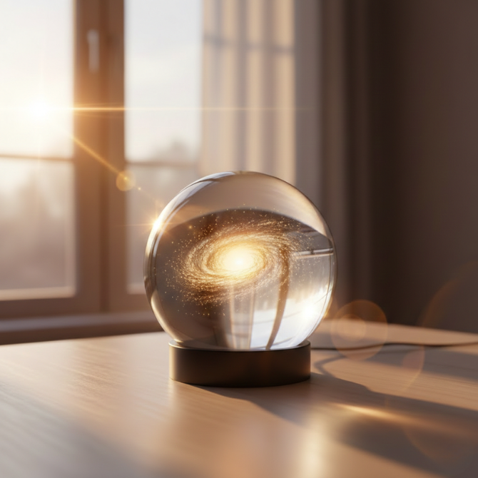 Milky Way Crystal Ball Light Lamp : Bring the Beauty of the Galaxy Into Your Everyday Space