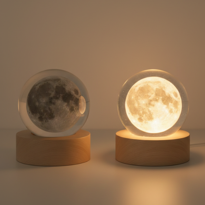 Moon Crystal Ball Night Lamp : A Dreamy Lunar Glow That Calms Every Night