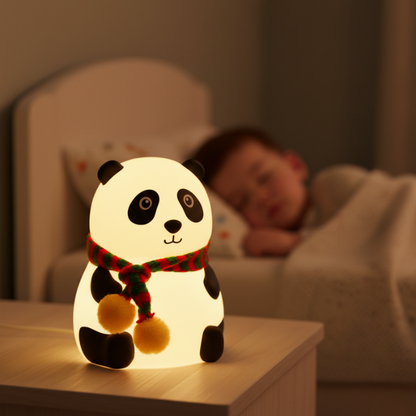 Cute Panda Touch Silicone Night Lamp: A Soft Glow That Makes Every Night Feel Cozy
