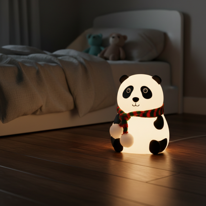 Cute Panda Touch Silicone Night Lamp: A Soft Glow That Makes Every Night Feel Cozy