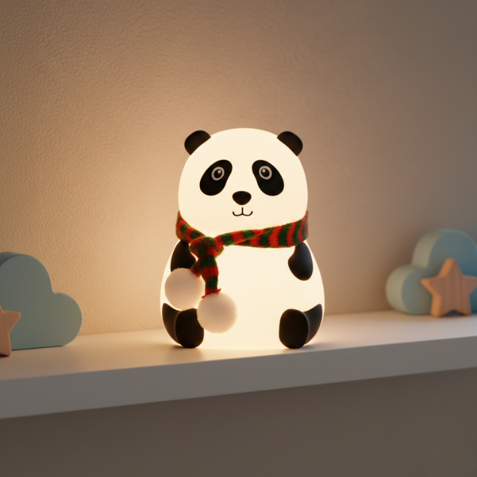 Cute Panda Touch Silicone Night Lamp: A Soft Glow That Makes Every Night Feel Cozy