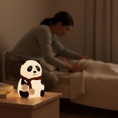 Cute Panda Touch Silicone Night Lamp: A Soft Glow That Makes Every Night Feel Cozy