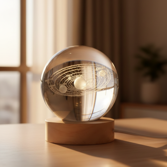 Solar System Crystal Ball Night Lamp: A Tiny Universe Glowing Right in Your Room